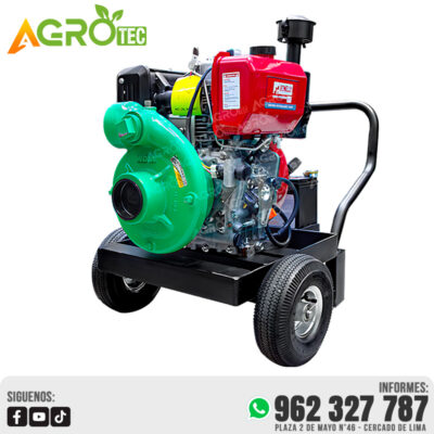 MOTOBOMBA ALTA PRESIÓN 3X3 MOTOR PETROLERO DE 13 HP