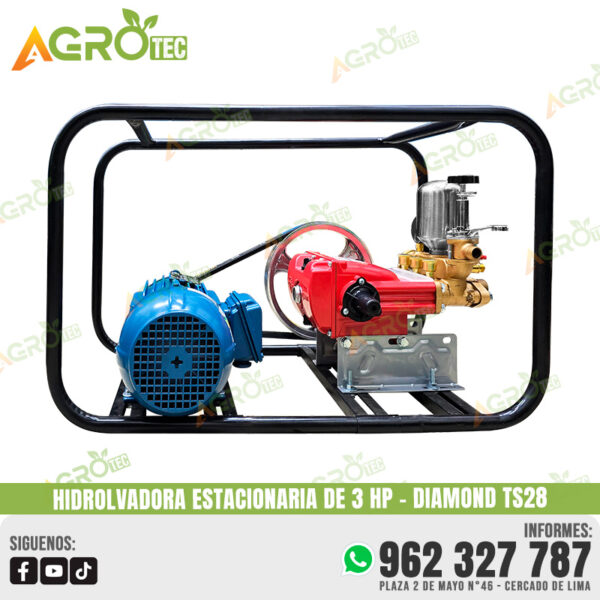 HIDROLAVADORA ESTACIONARIA DE 3 HP