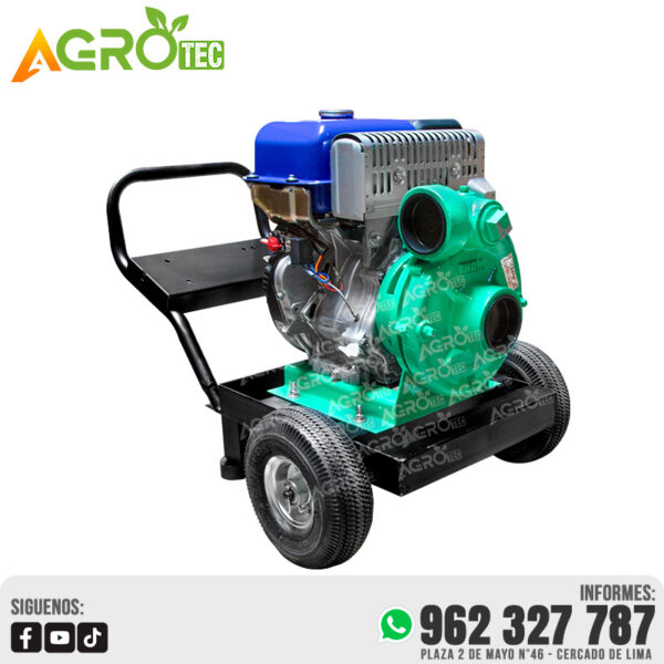 MOTOBOMBA ALTA PRESIÓN 3X3 MOTOR YAMAHA MX400 DE 14 HP