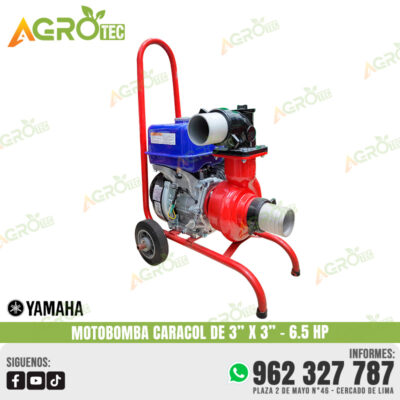 MOTOBOMBA CARACOL DE 3" X 3" YAMAHA