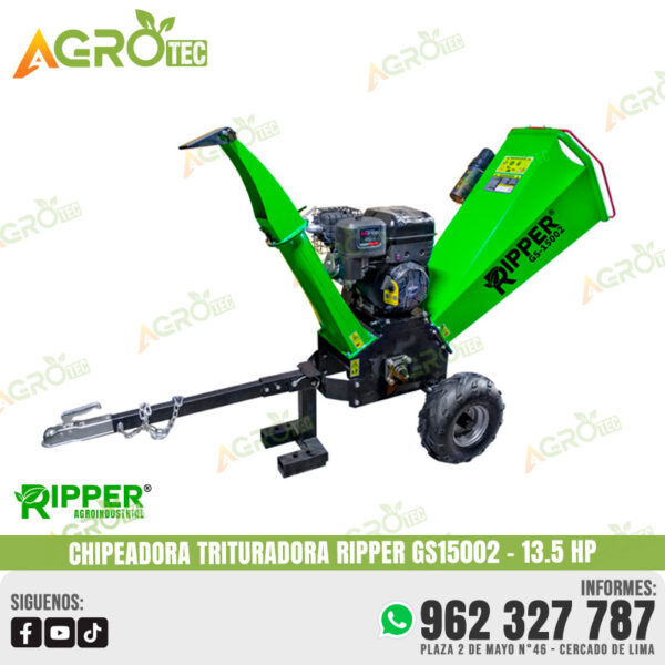 TRITURADORA DE RAMAS RIPPER GS15002
