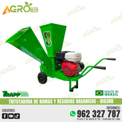 TRITURADORA DE RAMAS TRAPP BIO300