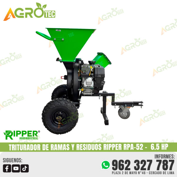 CHIPEADORA RIPPER RPA-52 DE 6.5 HP