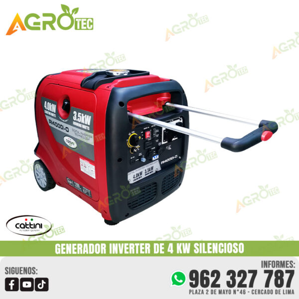 GENERADOR INVERTER DE 4 KW SILENCIOSO CATTINI RI4000IO