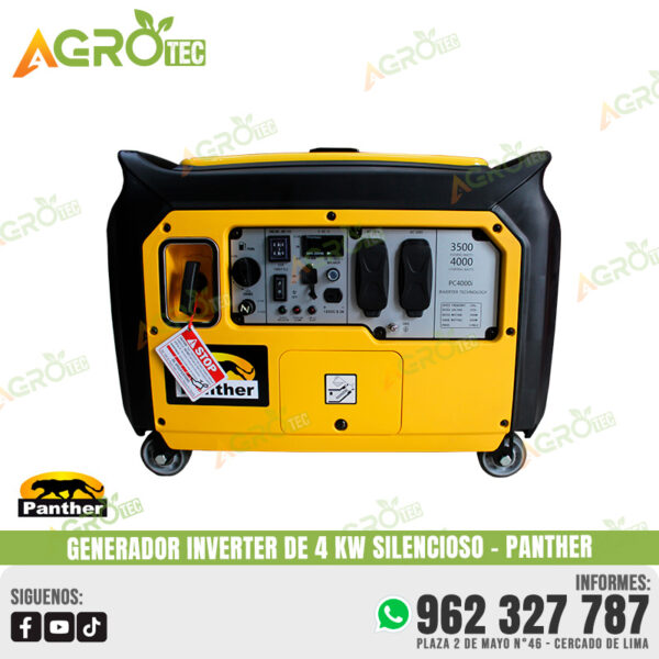 GENERADOR INVERTER DE 4000W PANTHER PC4000I