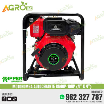 MOTOBOMBA AUTOCEBANTE RIPPER RA40P-10HP