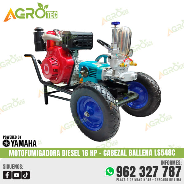 MOTOFUMIGADOR PETROLERO CON CABEZAL BALLENA LS548C