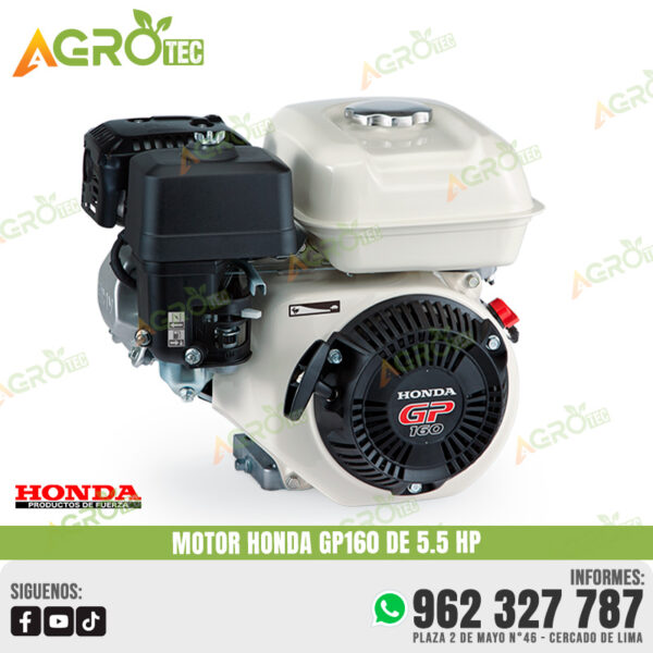 MOTOR HONDA DE 5.5 HP GP160
