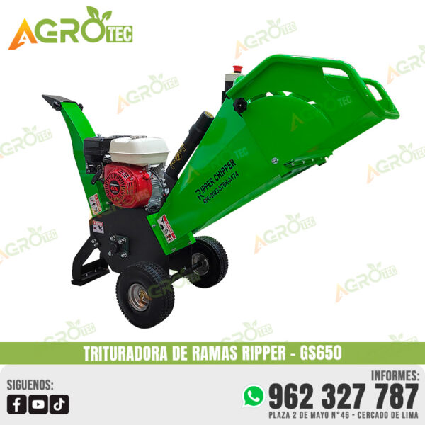 TRITURADORA DE RAMAS RIPPER GS650