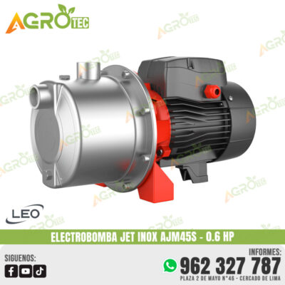 ELECTROBOMBA JET LEO AJM45S DE 0.6 HP INOXIDABLE
