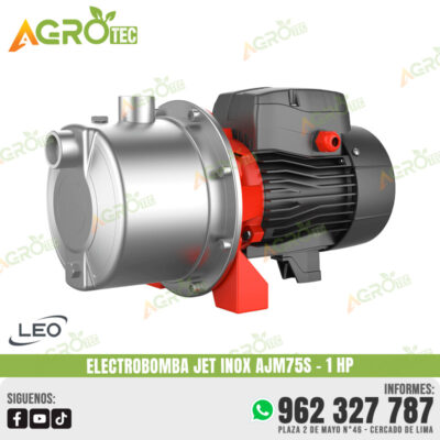 ELECTROBOMBA JET LEO AJM75S DE 1 HP INOXIDABLE