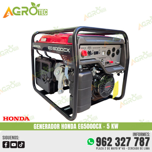 GENERADOR HONDA EG5000CX DE 5 KW