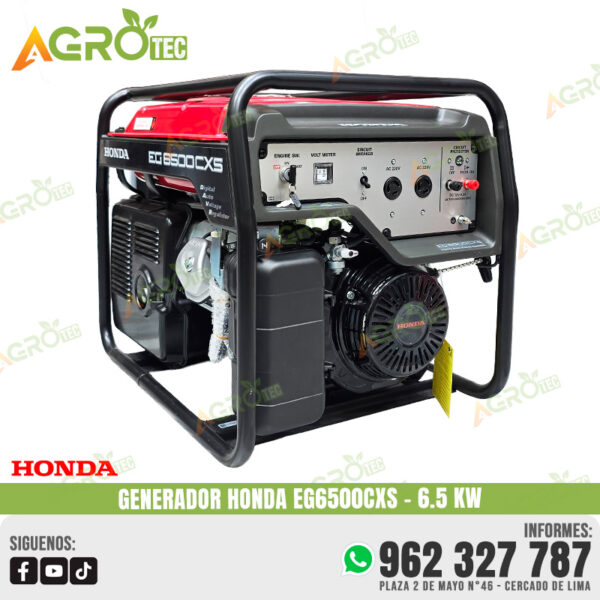 GENERADOR HONDA EG6500CXS DE 6.5 KW
